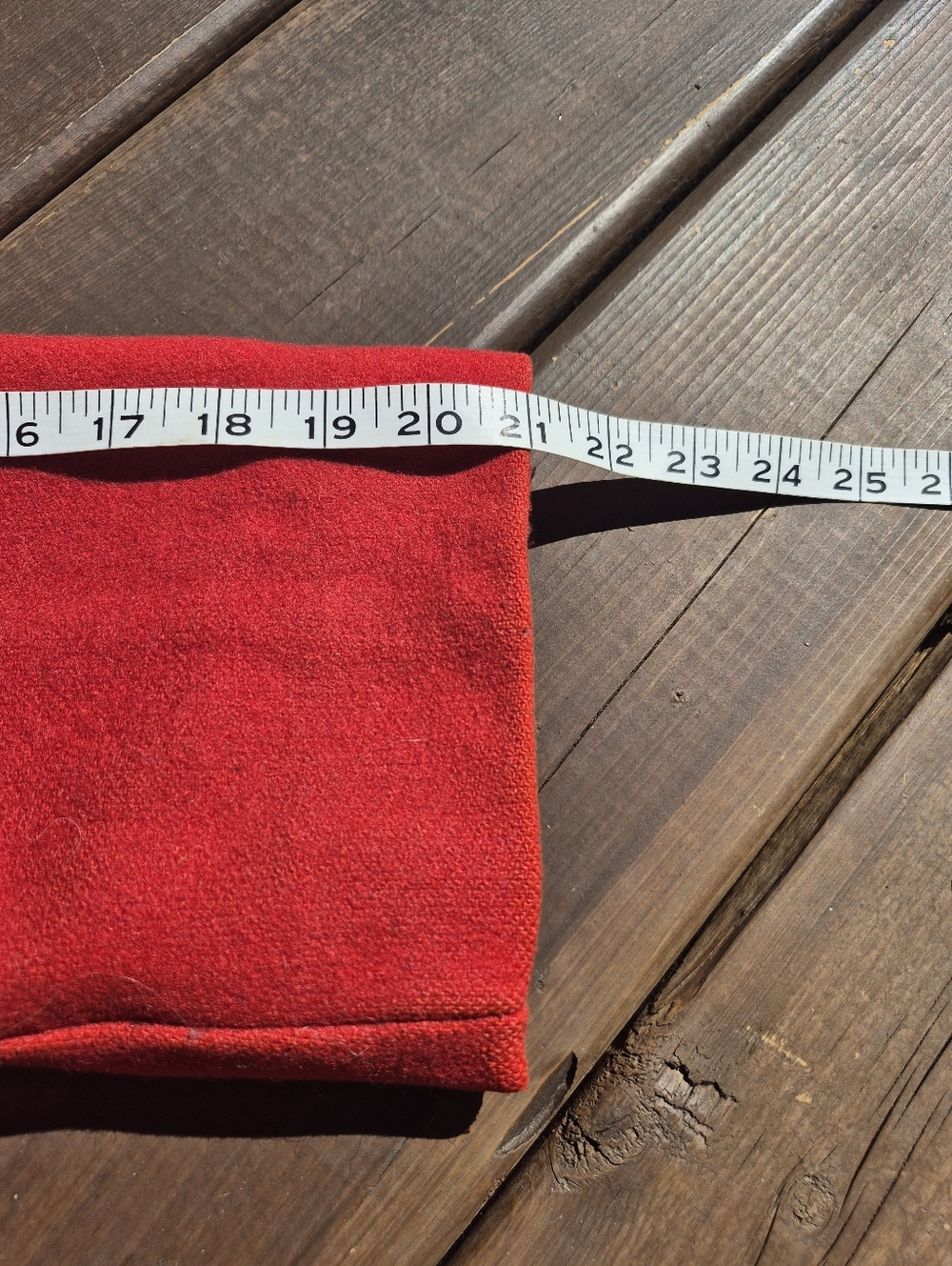 Vintage Red Wool Duffle Coat Size Large - Picture 12 of 13